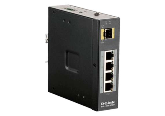 D-Link DIS-100G-5PSW/U 4 x 10/100/1000 Mbps PoE ports + 1 x SFP port Unmanaged Outdoor switch
